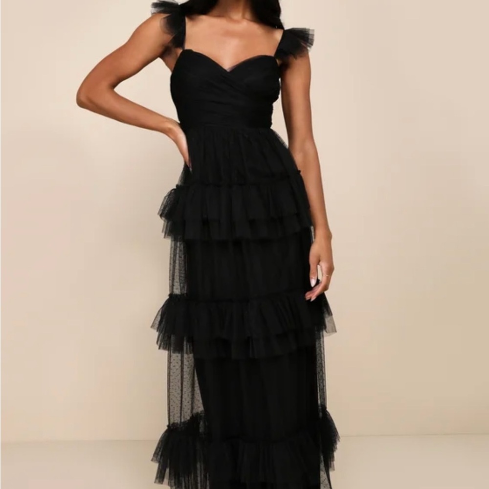Lulu's Black Maxi Dress for Elegant Occasions